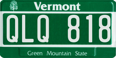 VT license plate QLQ818