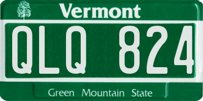 VT license plate QLQ824