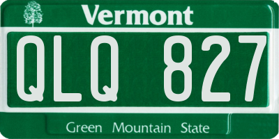 VT license plate QLQ827