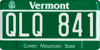VT license plate QLQ841