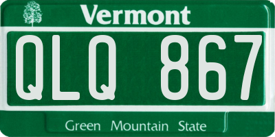 VT license plate QLQ867