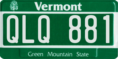 VT license plate QLQ881