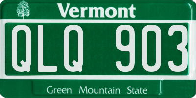 VT license plate QLQ903