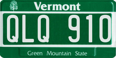 VT license plate QLQ910