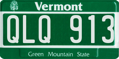 VT license plate QLQ913