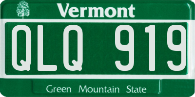 VT license plate QLQ919