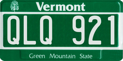 VT license plate QLQ921