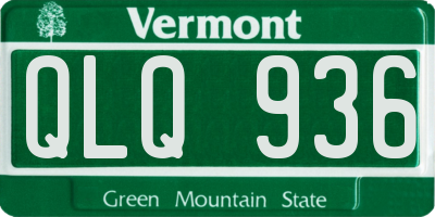 VT license plate QLQ936