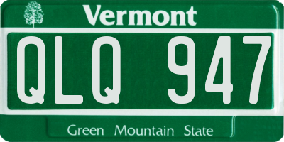 VT license plate QLQ947