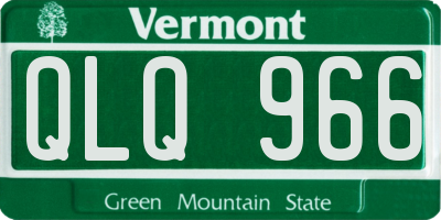 VT license plate QLQ966