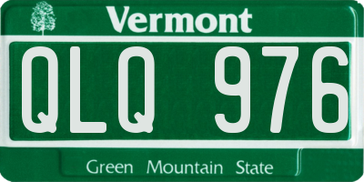 VT license plate QLQ976