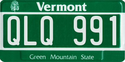VT license plate QLQ991