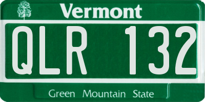 VT license plate QLR132