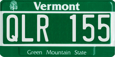 VT license plate QLR155