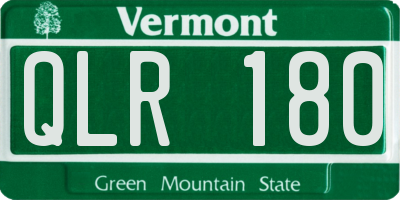 VT license plate QLR180