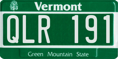 VT license plate QLR191