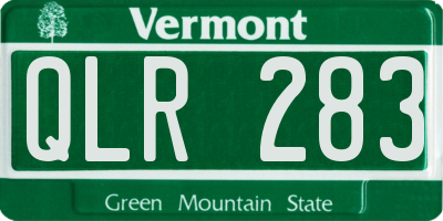 VT license plate QLR283