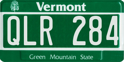 VT license plate QLR284