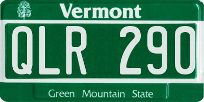 VT license plate QLR290