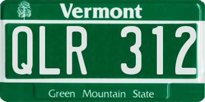 VT license plate QLR312