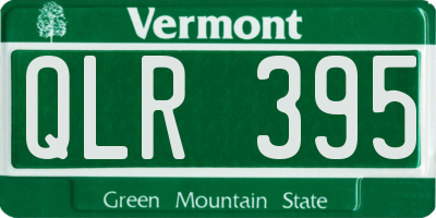 VT license plate QLR395