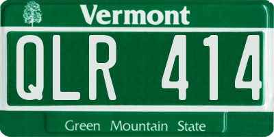 VT license plate QLR414
