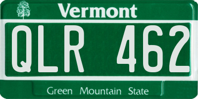 VT license plate QLR462