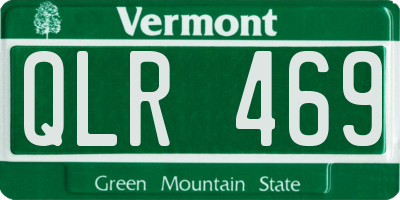 VT license plate QLR469
