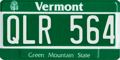 VT license plate QLR564