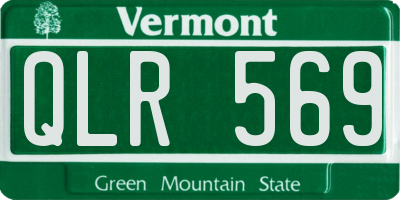 VT license plate QLR569