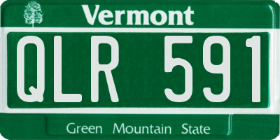 VT license plate QLR591