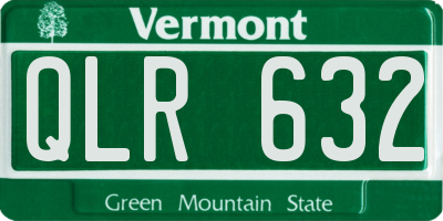 VT license plate QLR632