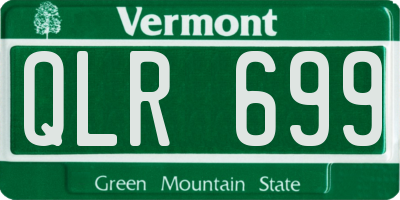 VT license plate QLR699