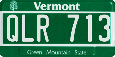 VT license plate QLR713