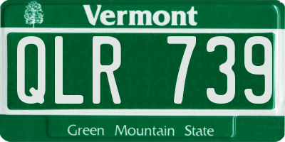 VT license plate QLR739