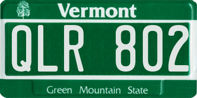 VT license plate QLR802