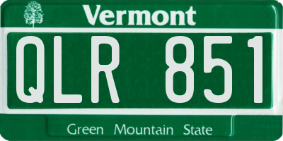 VT license plate QLR851