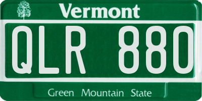 VT license plate QLR880