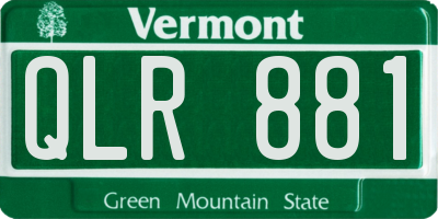 VT license plate QLR881
