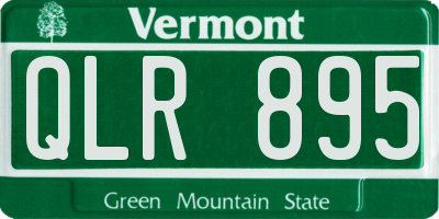 VT license plate QLR895