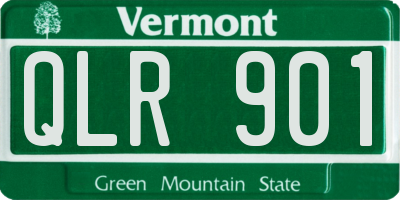 VT license plate QLR901