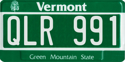 VT license plate QLR991