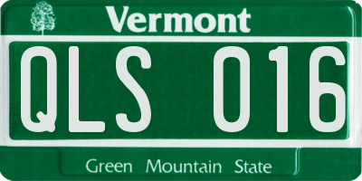 VT license plate QLS016