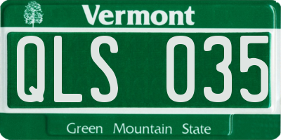 VT license plate QLS035