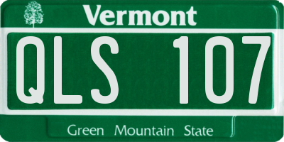 VT license plate QLS107