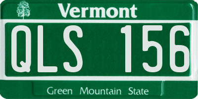 VT license plate QLS156