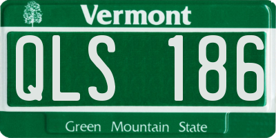 VT license plate QLS186