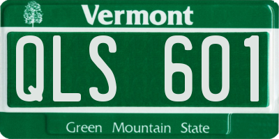VT license plate QLS601
