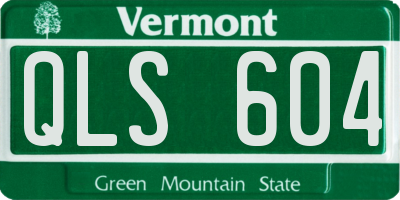 VT license plate QLS604