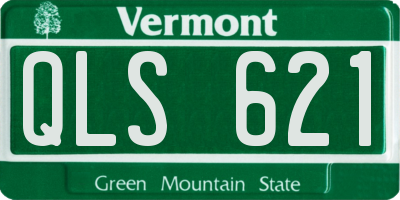 VT license plate QLS621